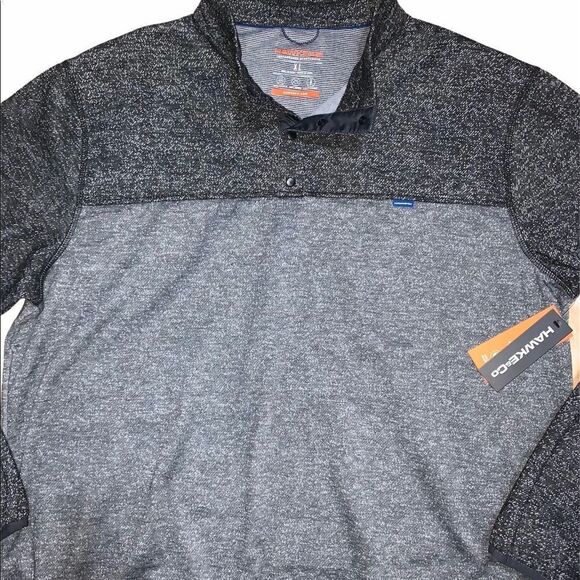 Hawke & Co Snap Neck Fleece Pullover - Picture 7 of 10